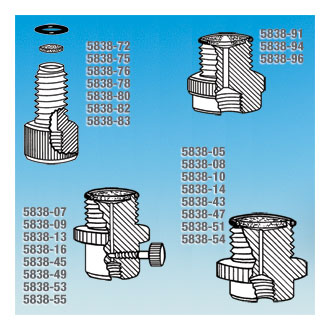 Regulator Valve 底部滴液接頭, 內部螺紋口設計, 帶液流調節閥